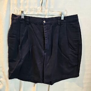 Men's 36 Nautica Navy Shorts Pleated Front Pocketd Vintage